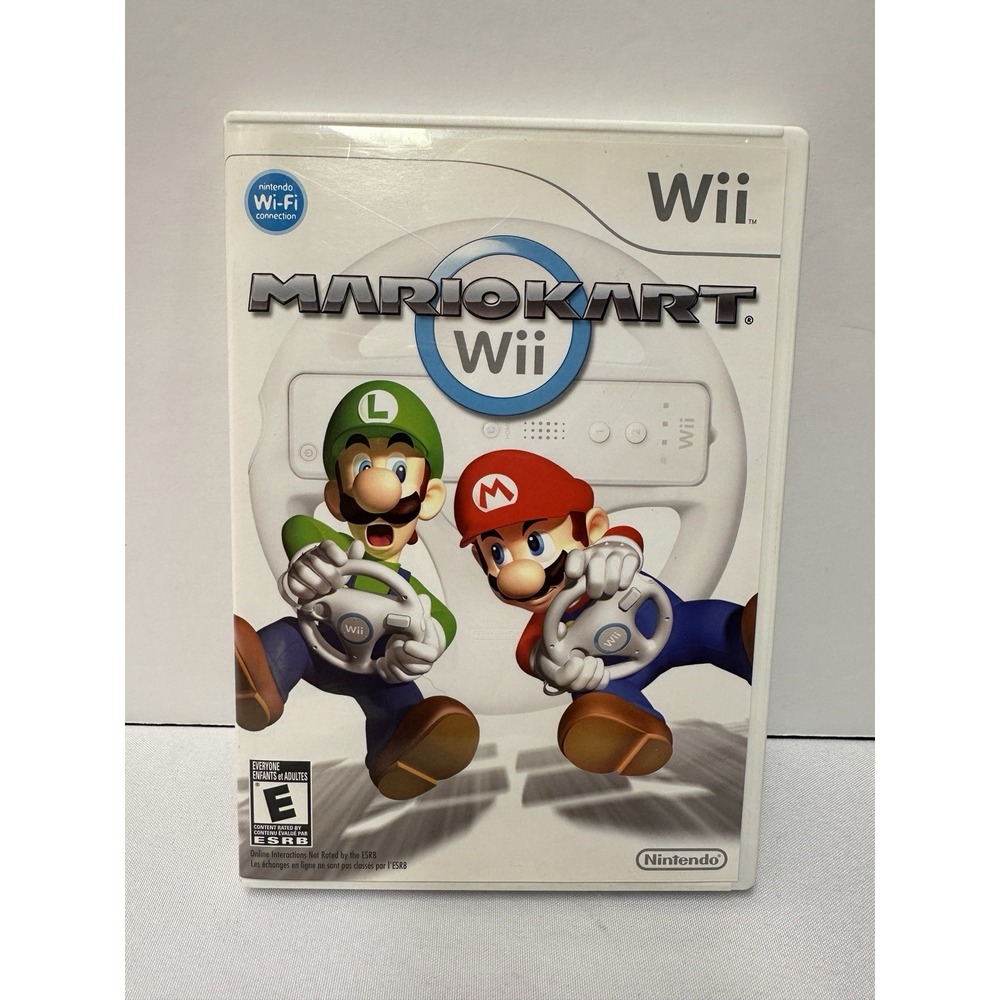 Nintendo Wii Game Mario Kart Wii Complete With Manual Racing Classic CIB